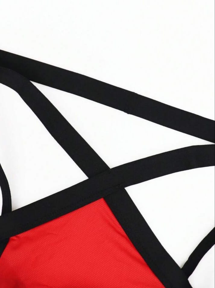 Men's Vibrant Red Mesh Backless Sexy Underwear